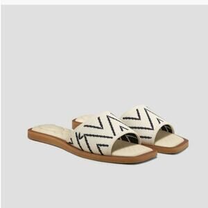 VIVAIA Pillow Top Slide Sandals in Manuella, sz 41.5
